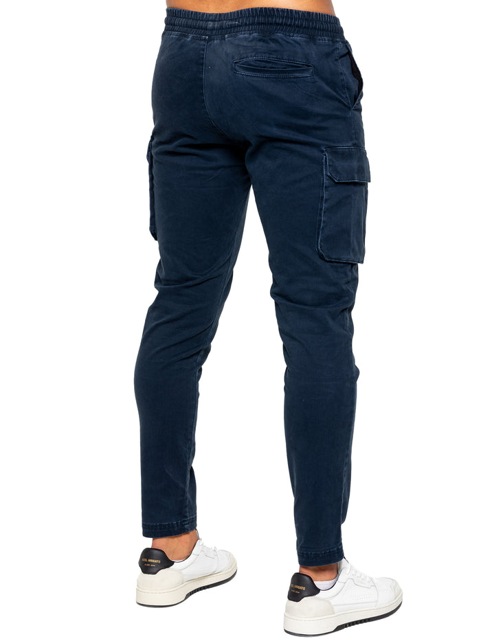 Enzo Jeans Nova Dye Cargo Pants - Navy