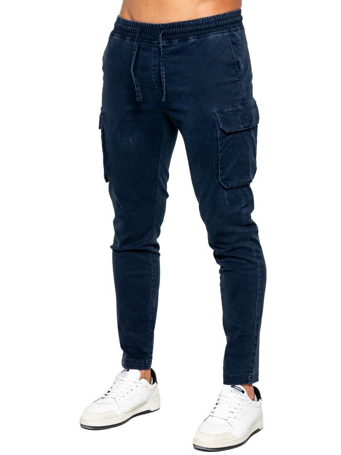 enzo jeans Nova Dye Cargo Pants - Navy