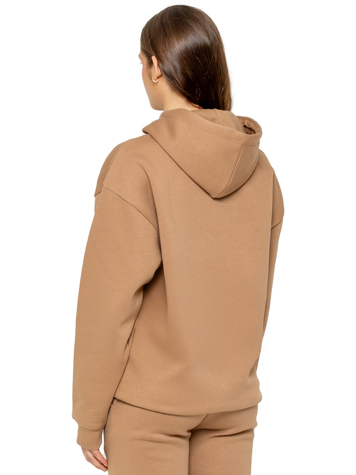 Enzo Jeans Oversized Essential Hoodie - Camel