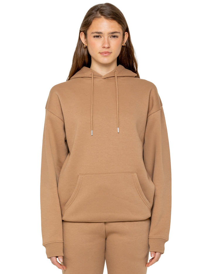 Enzo Jeans Oversized Essential Hoodie - Camel