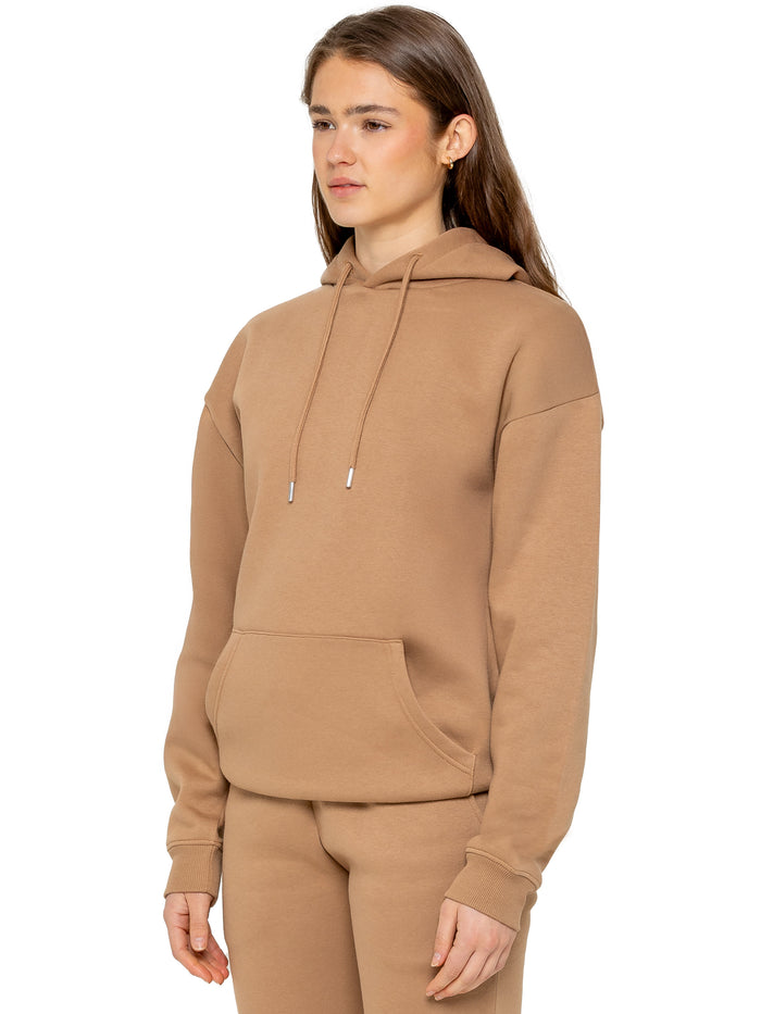 Enzo Jeans Oversized Essential Hoodie - Camel