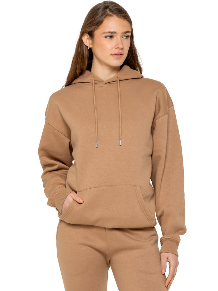 enzo jeans Oversized Essential Hoodie - Camel