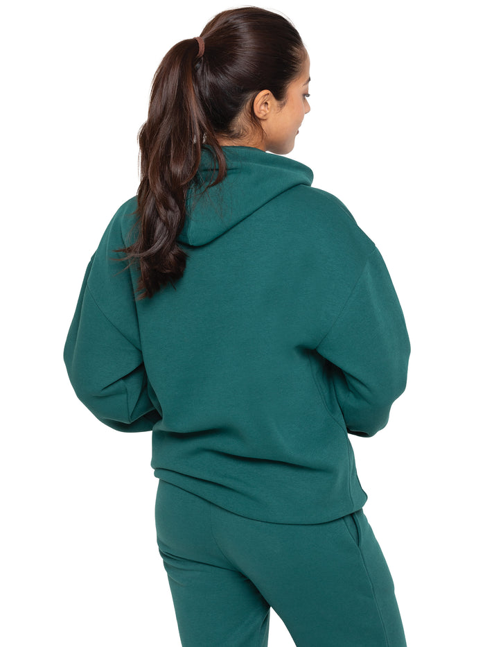 Enzo Jeans Oversized Essential Hoodie - Forest Green
