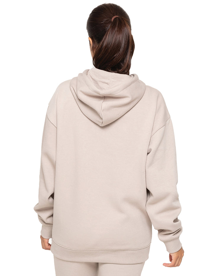 Enzo Jeans Oversized Essential Hoodie - Oatmeal