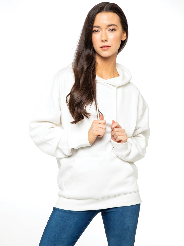 enzo jeans Oversized Essential Hoodie - Off White
