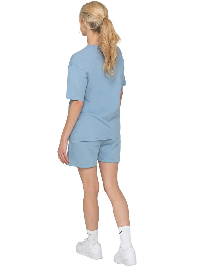 Enzo Jeans Oversized T-Shirt And Shorts Set - Blue