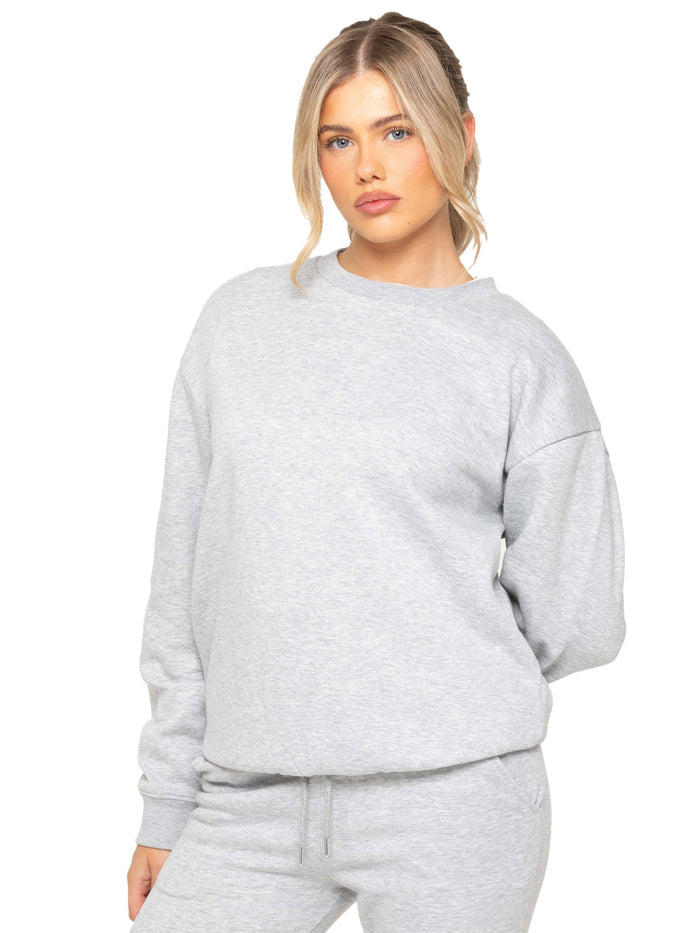 enzo jeans Relaxed Oversized Sweatshirt - Grey