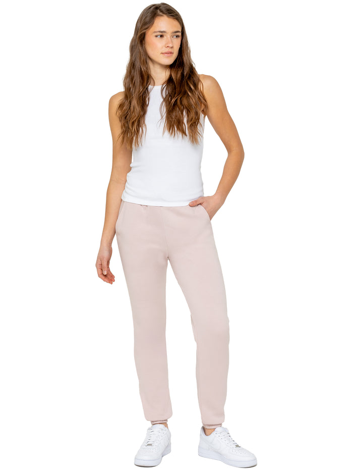 enzo jeans Relaxed Sweat Cuffed Jogger - Baby Pink