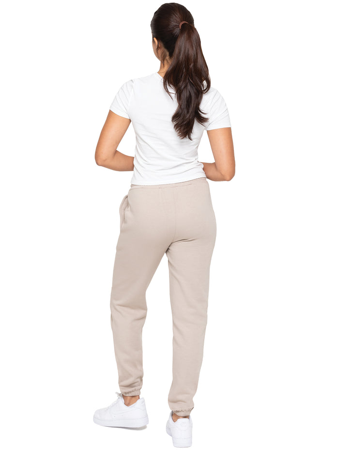 Enzo Jeans Relaxed Sweat Cuffed Jogger - Oatmeal