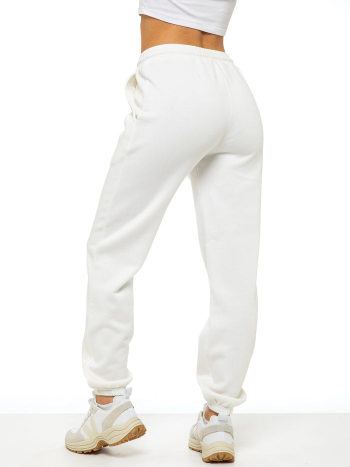 Enzo Jeans Relaxed Sweat Cuffed Jogger - Off White