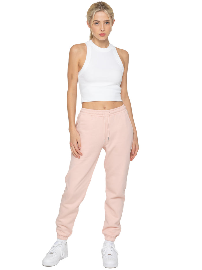 Enzo Jeans Relaxed Sweat Cuffed Jogger - Peach