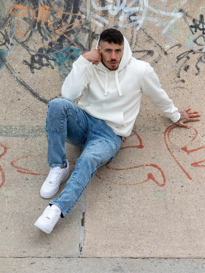 Enzo Jeans Renato Carpenter Denim Jeans - Light Blue