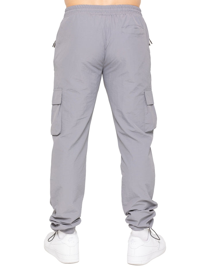 Enzo Jeans Samuele Crinkle Cargo Pants - Grey