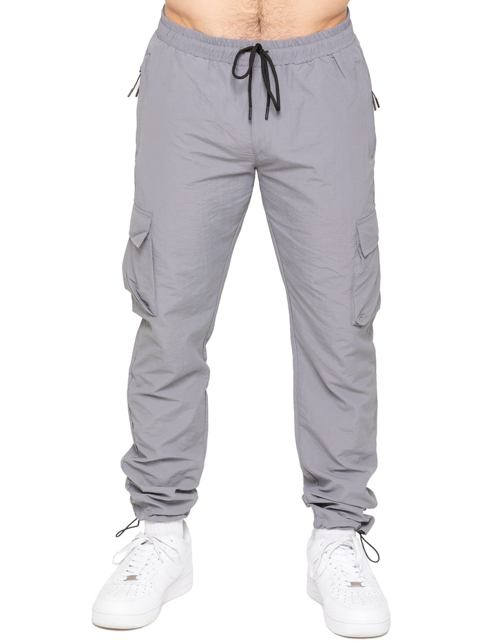enzo jeans Samuele Crinkle Cargo Pants - Grey