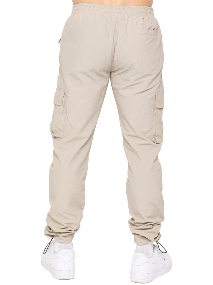Enzo Jeans Samuele Crinkle Cargo Pants - Stone