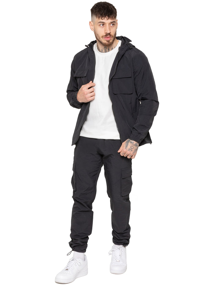 Enzo Jeans Samuele Crinkle Jacket - Black