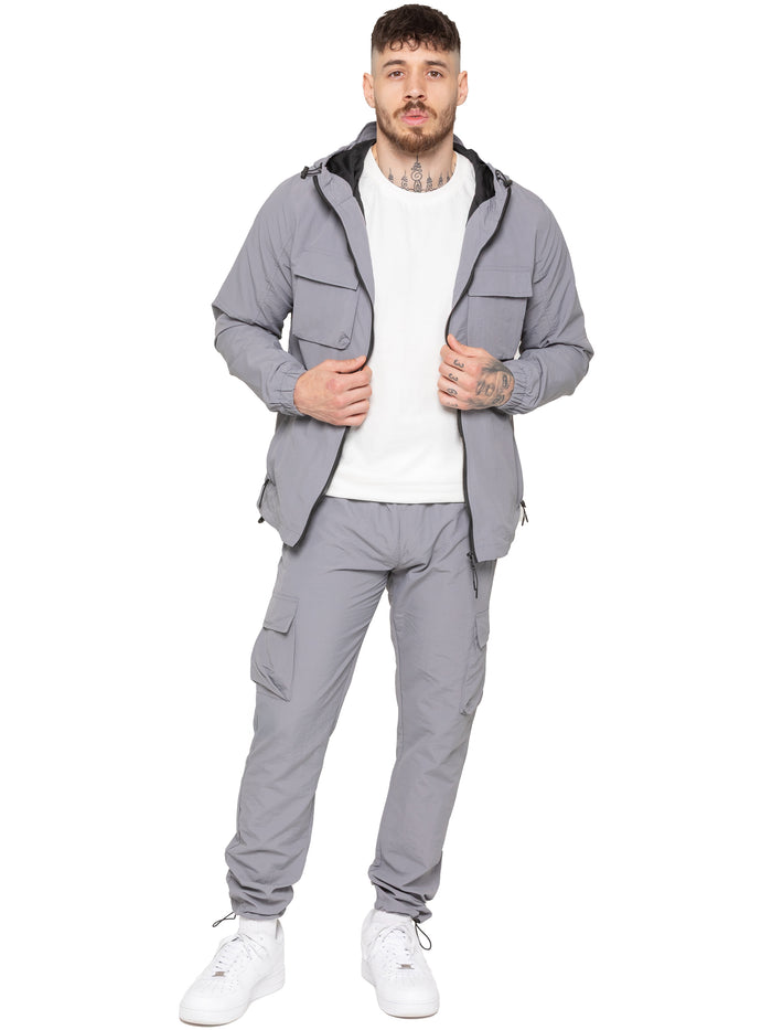Enzo Jeans Samuele Crinkle Jacket - Grey
