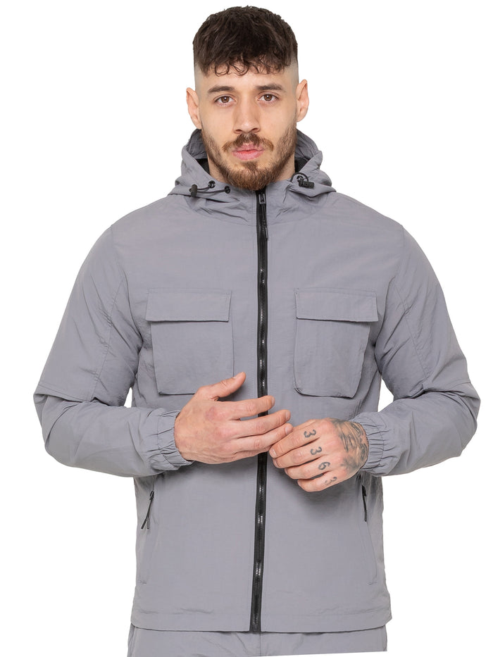 enzo jeans Samuele Crinkle Jacket - Grey