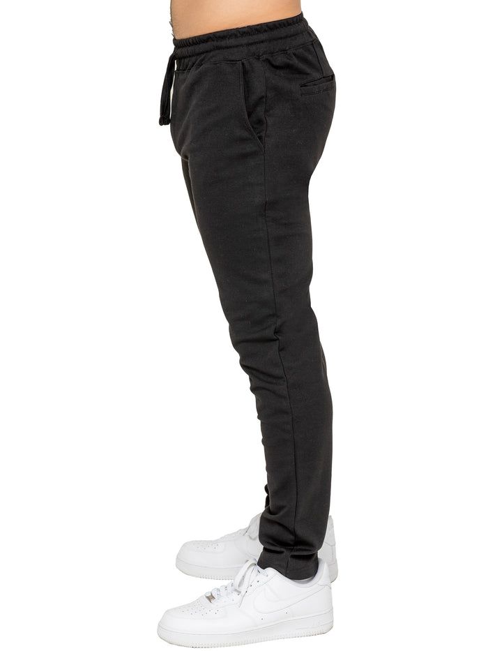 Enzo Jeans Santi Casual Drawstring Trouser - Black