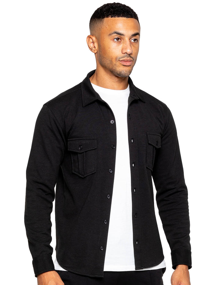 Enzo Jeans Santino Casual Overshirt - Black