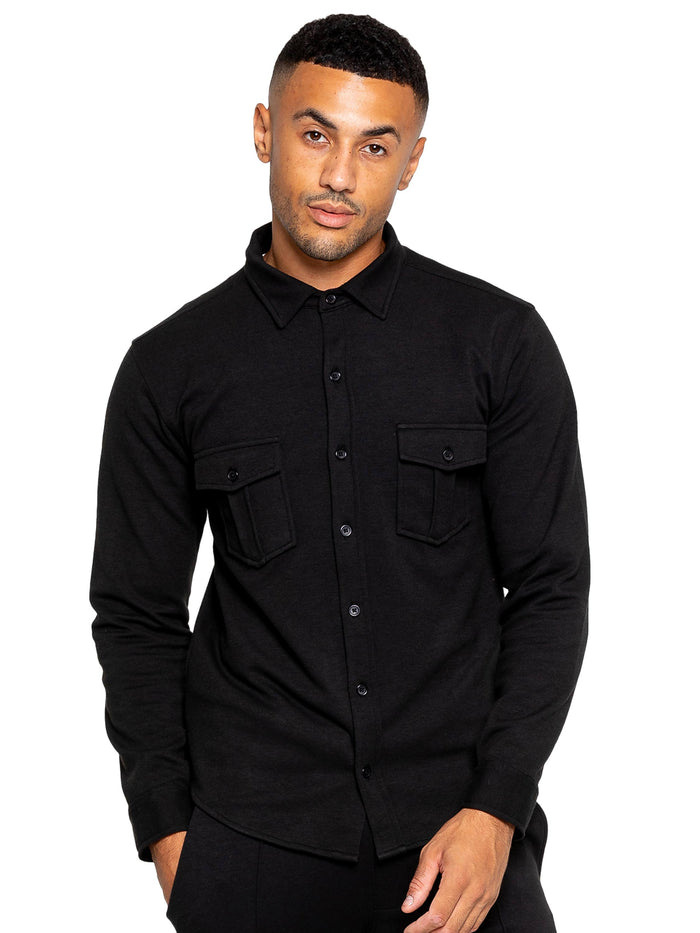 enzo jeans Santino Casual Overshirt - Black