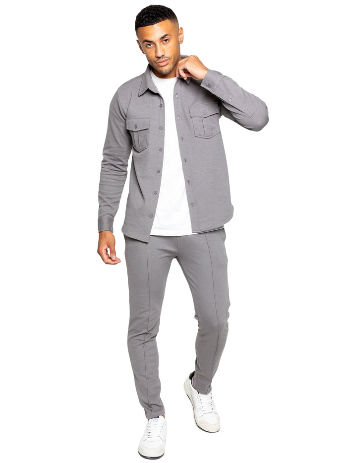 Enzo Jeans Santino Casual Overshirt - Grey