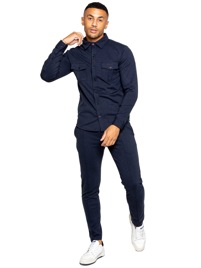 Enzo Jeans Santino Casual Overshirt - Navy