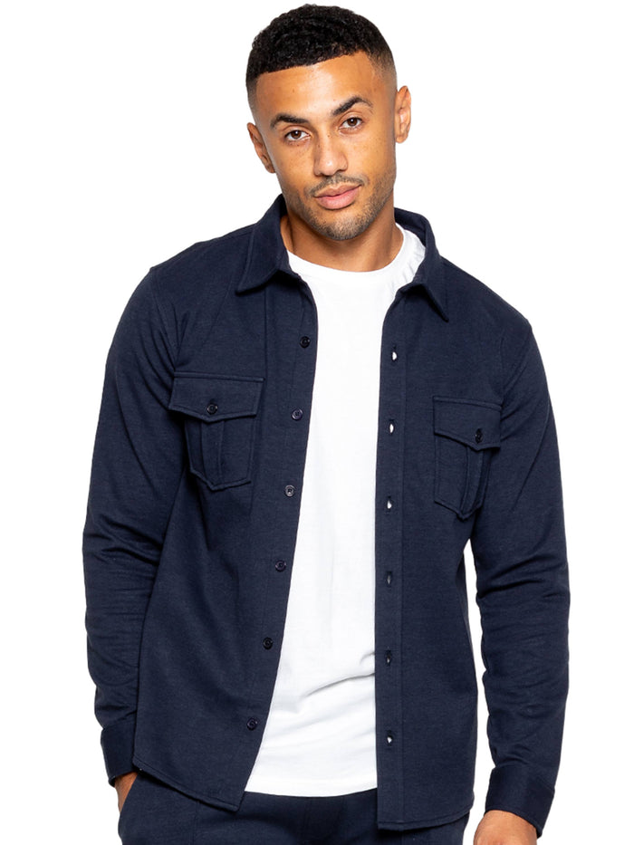 enzo jeans Santino Casual Overshirt - Navy