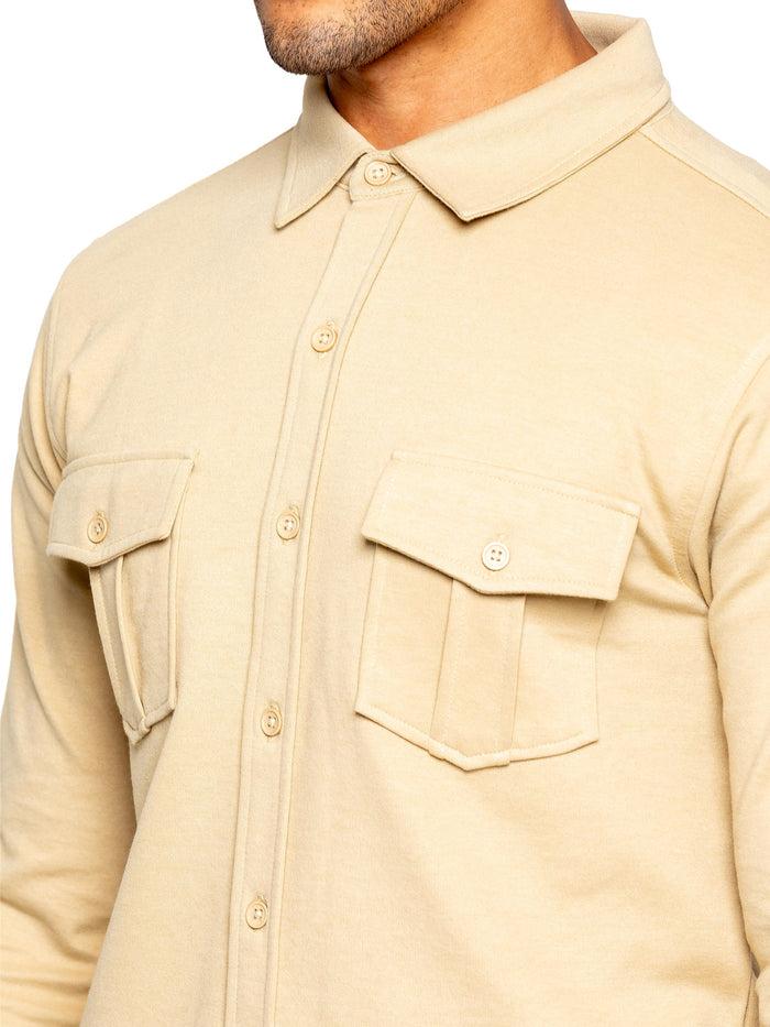 Enzo Jeans Santino Casual Overshirt - Stone