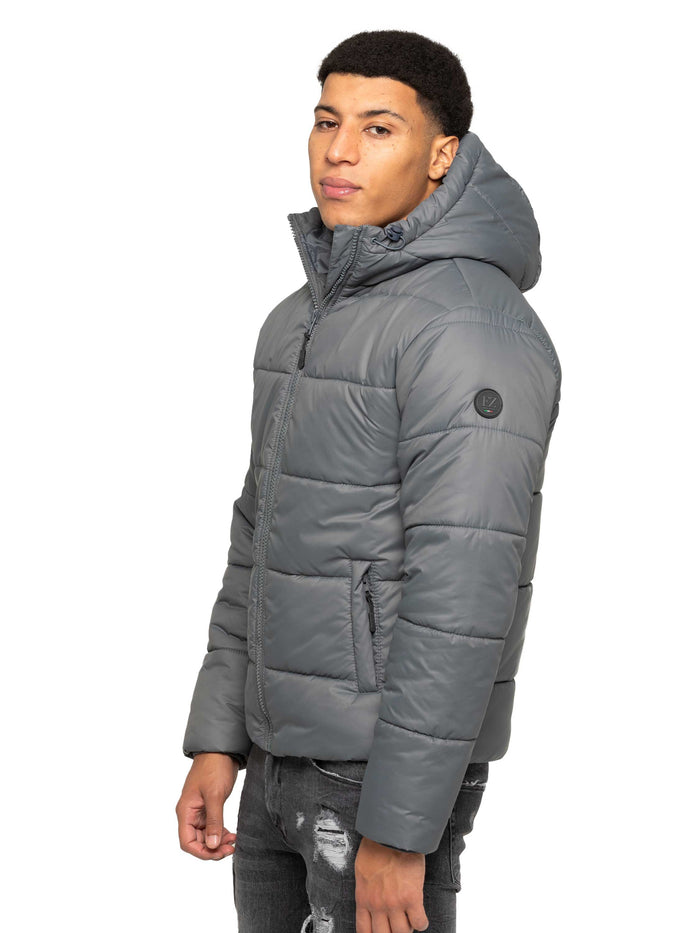 enzo jeans Sebastiano Puffer Coat Jacket - Grey