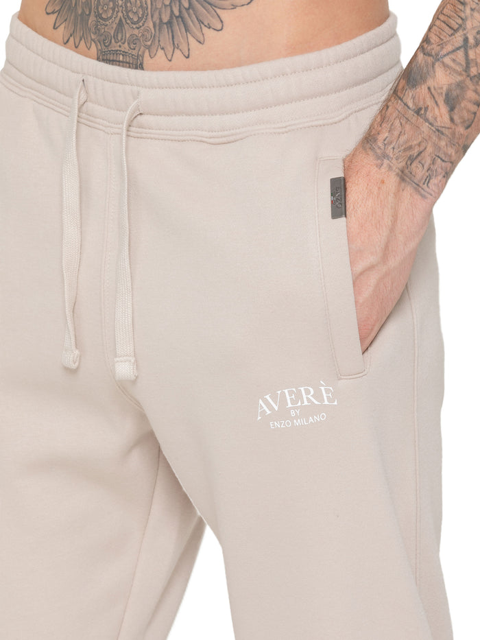 Enzo Jeans Sergio Fleece Jogger - Beige