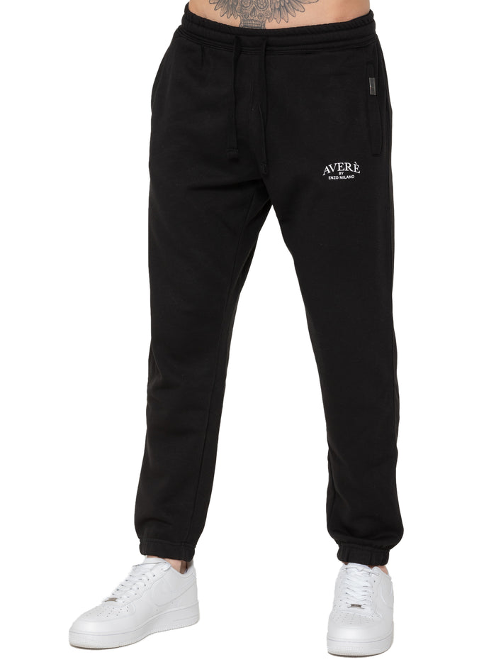 Enzo Jeans Sergio Fleece Jogger - Black
