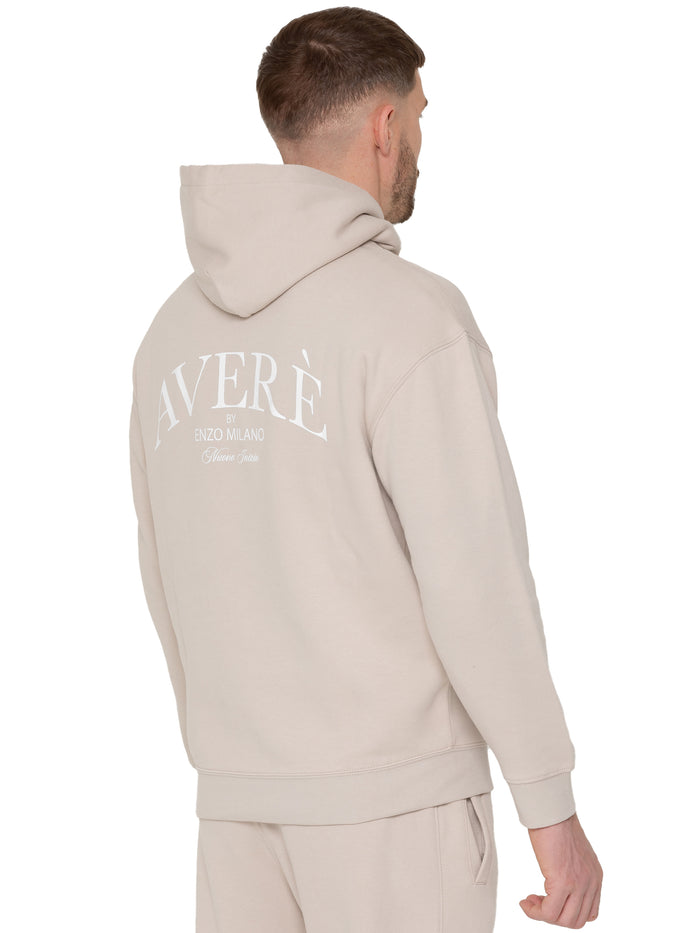 Enzo Jeans Sergio Oversized Pullover Hoodie - Beige