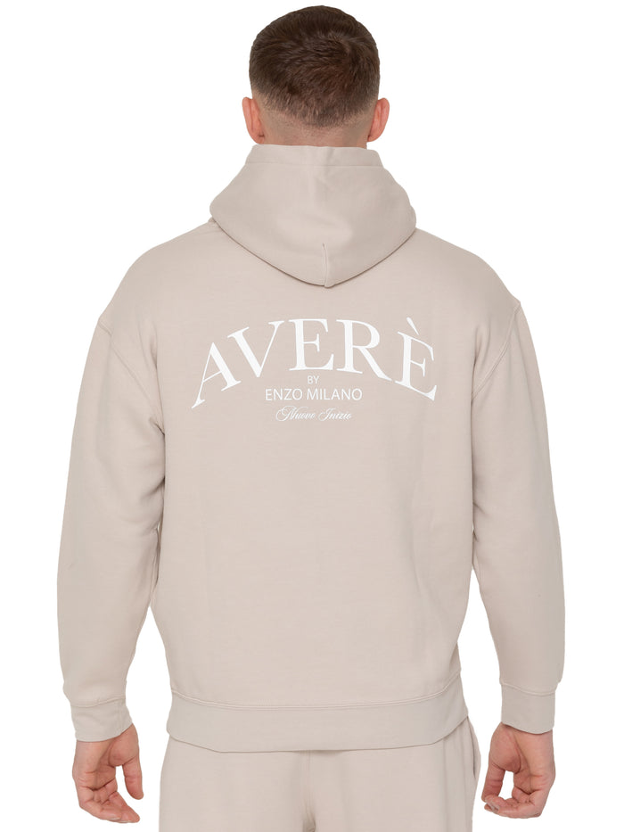 enzo jeans Sergio Oversized Pullover Hoodie - Beige
