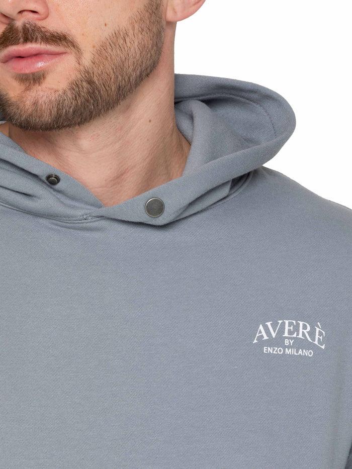 Enzo Jeans Sergio Oversized Pullover Hoodie - Blue