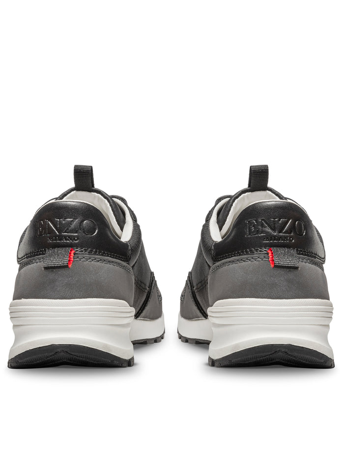 Enzo Jeans Solaro Runner Trainer - Black