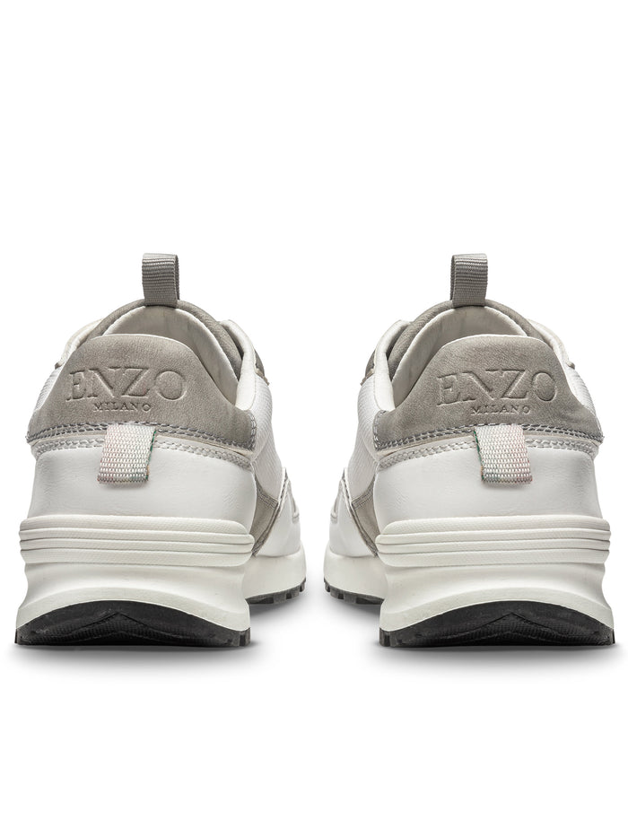 Enzo Jeans Solaro Runner Trainer - White