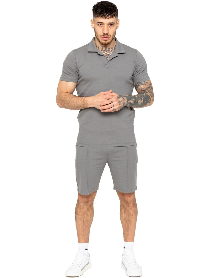 Enzo Jeans Stretch Essential Shorts - Grey
