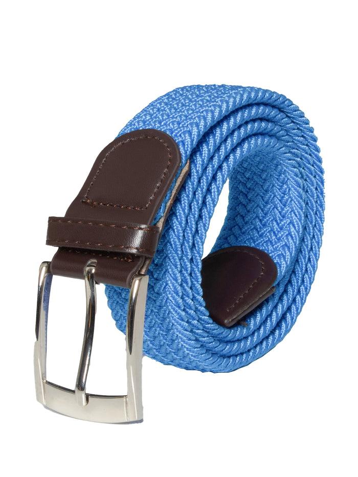 enzo jeans Unisex Elasticated Woven Belt - Blue