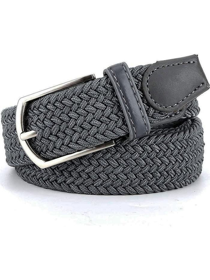 Enzo Jeans Unisex Elasticated Woven Belt - Grey