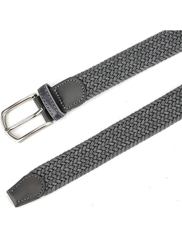Enzo Jeans Unisex Elasticated Woven Belt - Grey