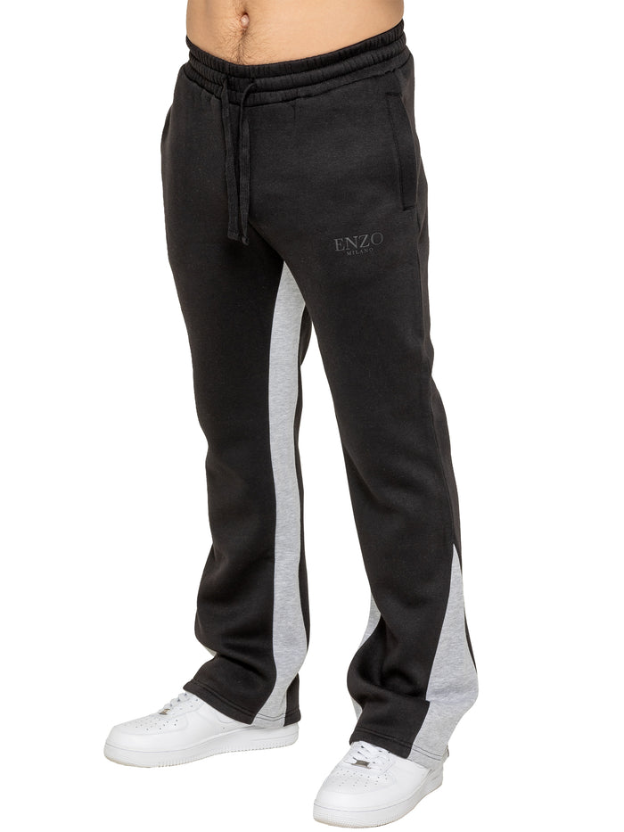 enzo jeans Vincenzo Flared Jogger - Black