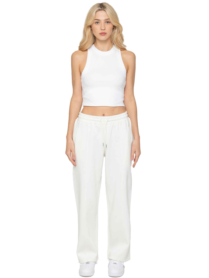 enzo jeans Wide Leg Jogger Trousers - Off White