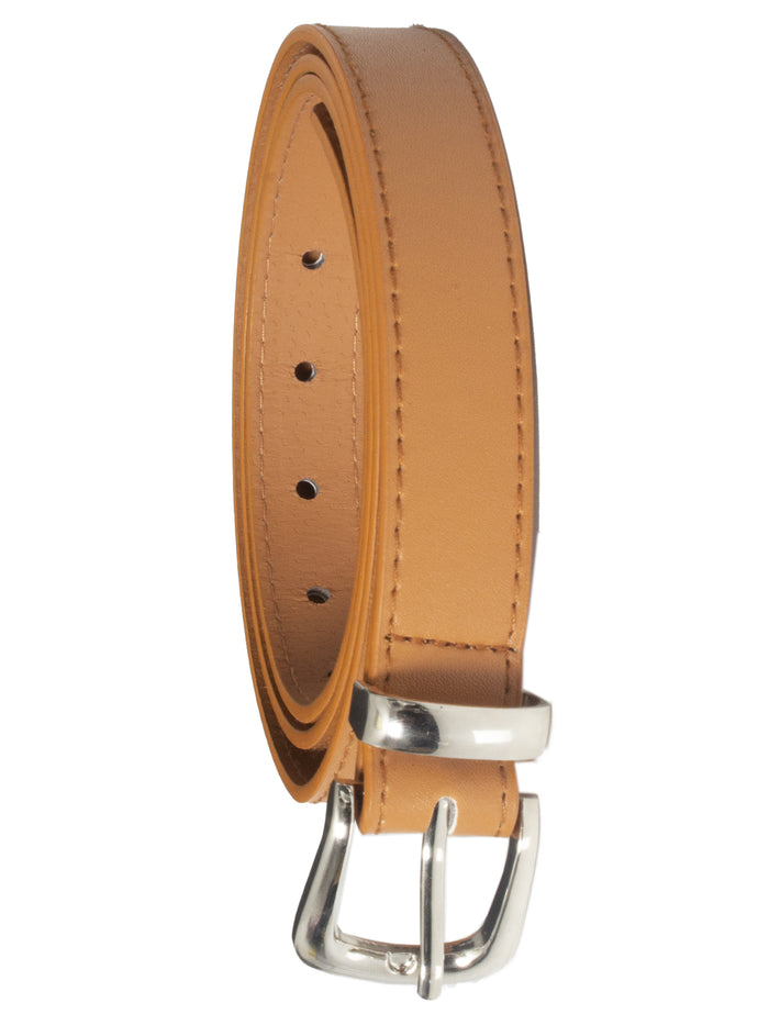 Enzo Jeans Womens Faux Leather Belt - Tan