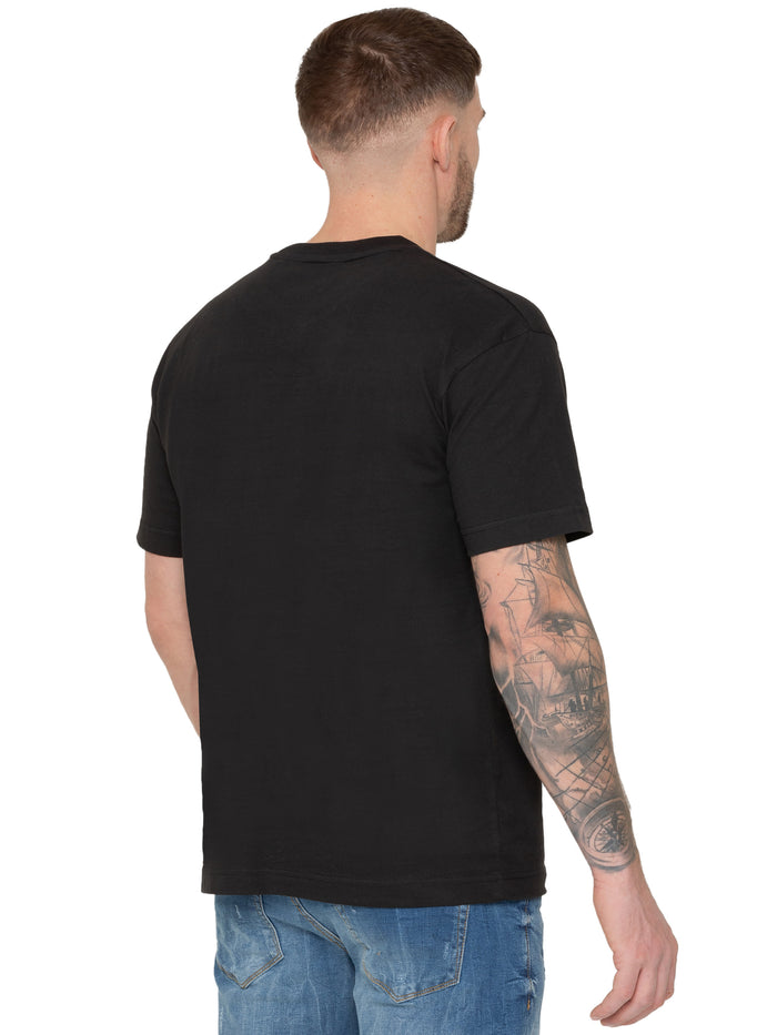 Enzo Jeans Wyatt Essential Oversized T-Shirt - Black