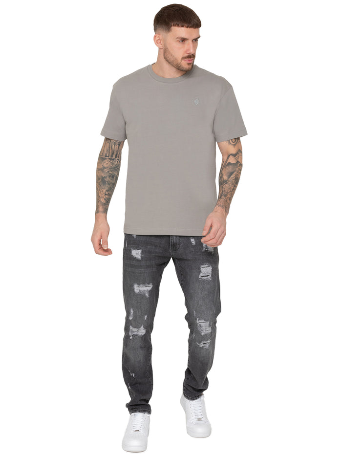 Enzo Jeans Wyatt Essential Oversized T-Shirt - Grey