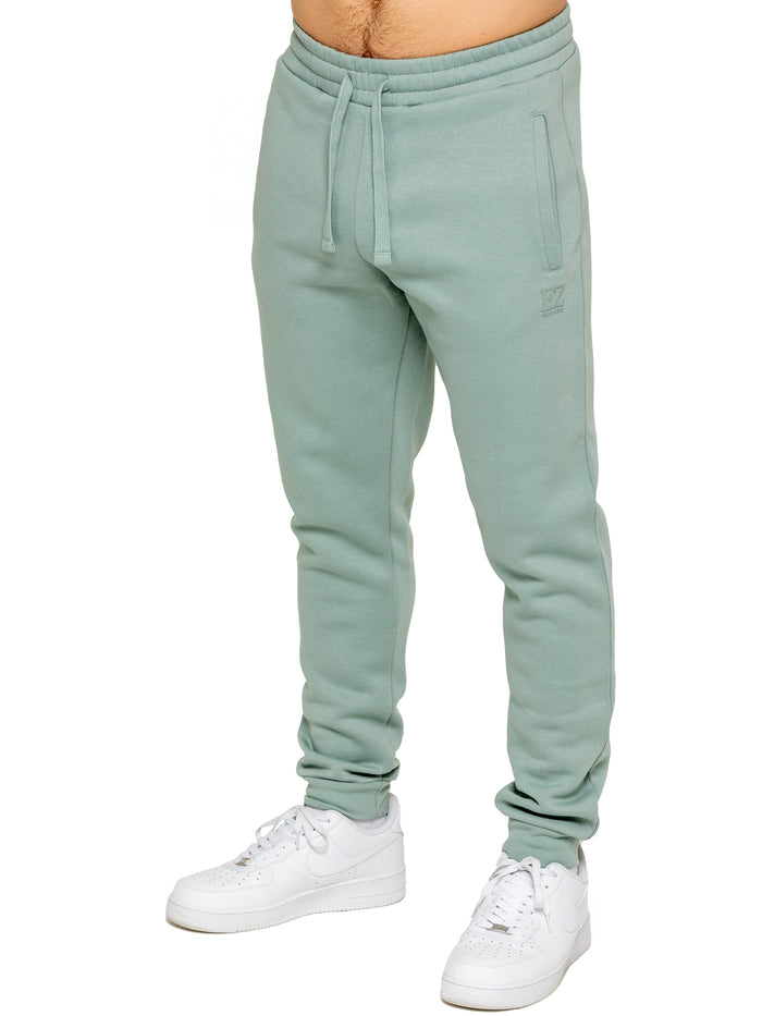 Enzo Jeans Zip Up Hoodie And Joggers Set - Sage