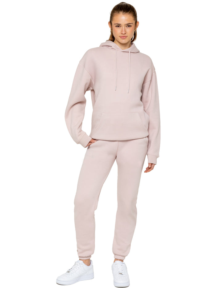 enzo jeans Essential Oversized Hoodie and Jogger Set - Baby Pink