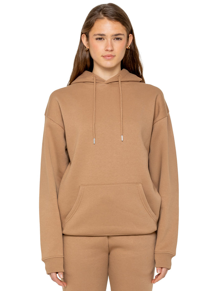 Enzo Jeans Essential Oversized Hoodie And Jogger Set - Camel