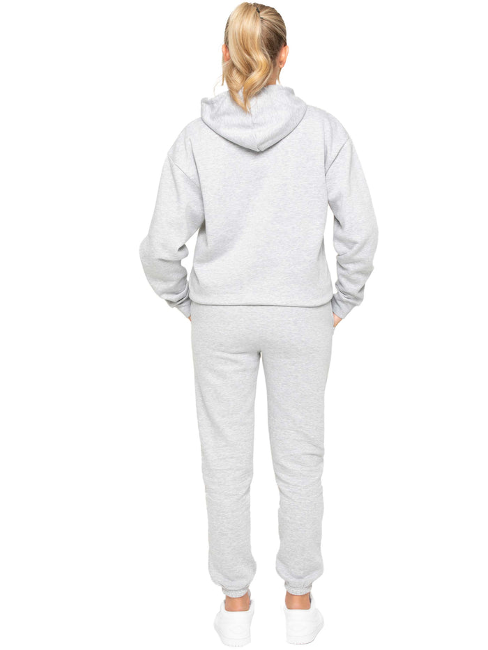 Enzo Jeans Essential Oversized Hoodie And Jogger Set - Grey